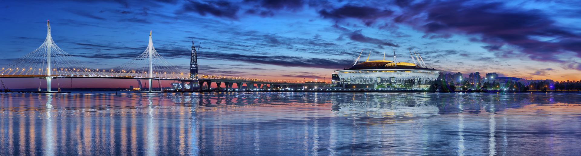 Стадион мост Лахта